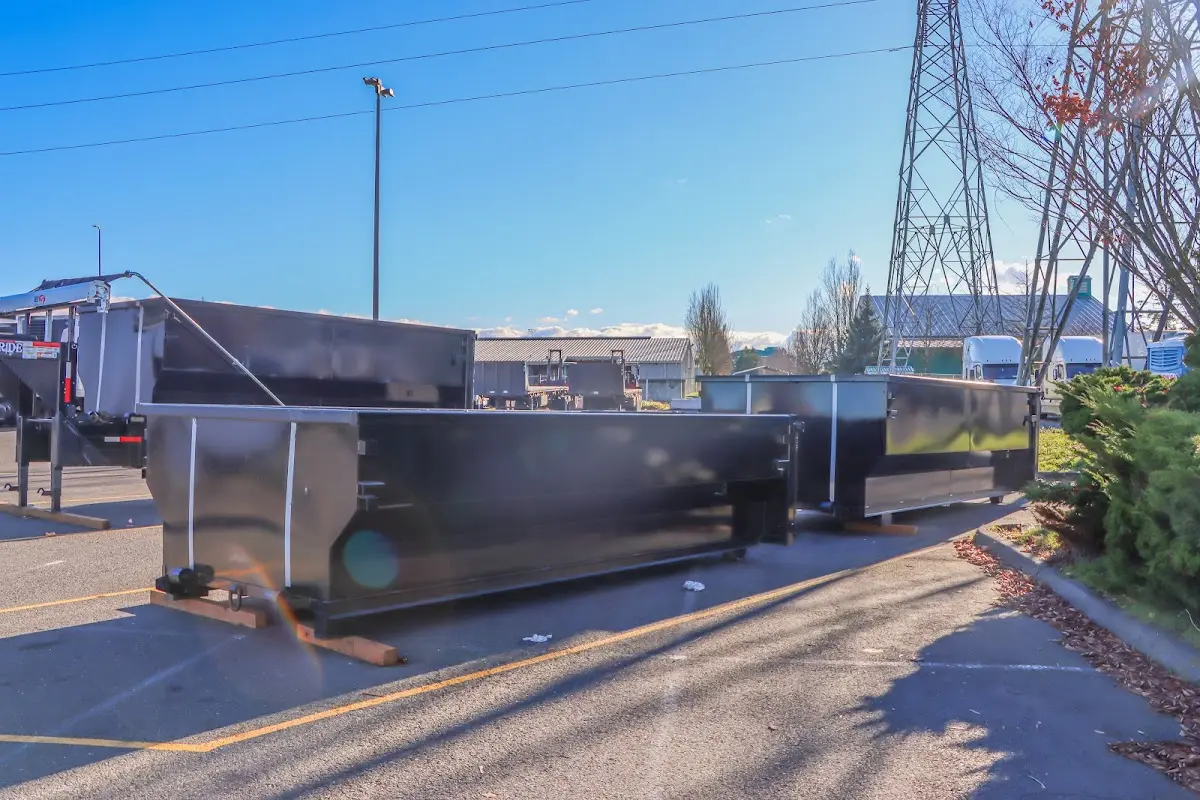 Roll-off dumpster ready for waste disposal at job site for 20 Yard Dumpster Rental in Melvindale